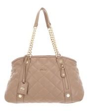 Borsa a tracolla Liu Jo Kate ECS Tote M borsa a mano borsa cameo rosa marrone chiaro nuova