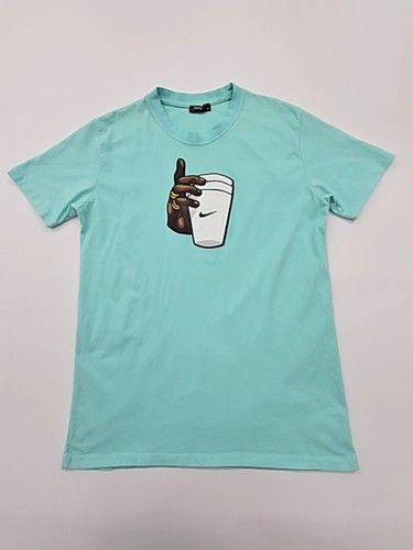 Shirt uomo nike blu stampa - t-shirt,