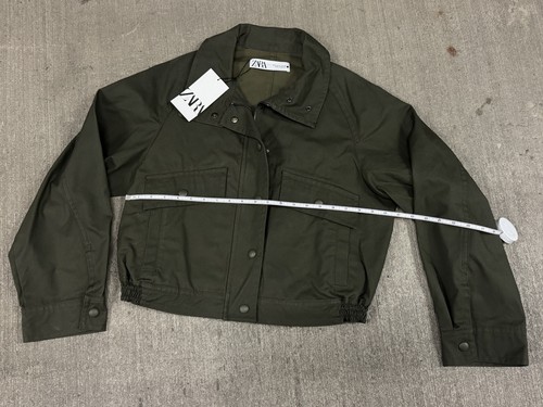 Bomber zara verde kaki - bomber,