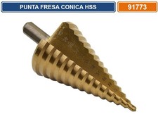 FRESA CONICA A GRADINO ACCIAIO