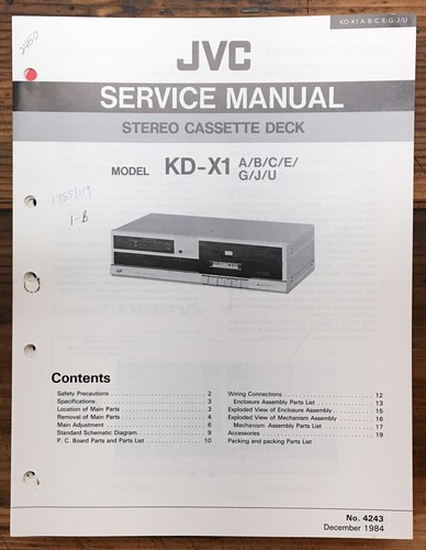 Jvc cassetta manuale di - manuale,