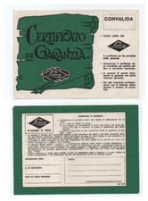 Vintage certificato garanzia - vintage:,