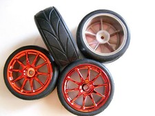 SET RUOTE COMPLETE AUTO RC  SCOPPIO SCALA 1/10