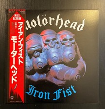 MOTORHEAD Iron Fist 1982 LP JAPAN OBI Saxon IRON MAIDEN JUDAS PRIEST Hawkwind