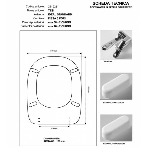Copriwater ideal standard - copriwater,
