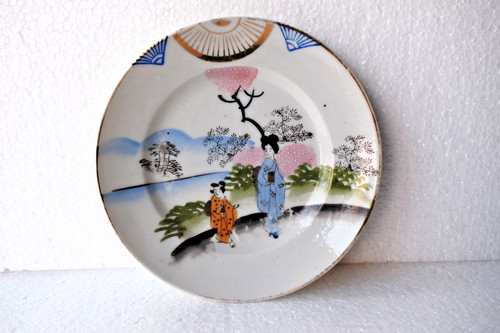 Antico giapponese geisha scena - geisha,