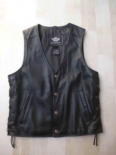 Harley davidson gilet pelle - in,