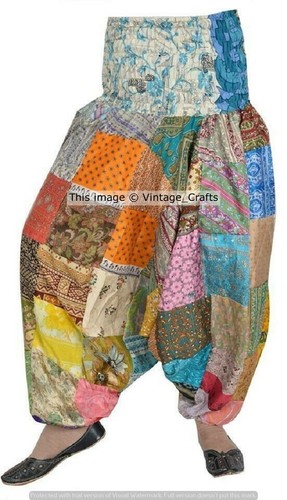 Pantaloni harem sari seta - pantaloni,