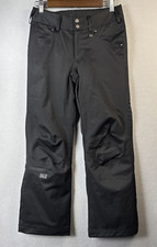 NILS Sportswear pantaloni da neve donna taglia 2 neri orlo isolato ghetta snowboard