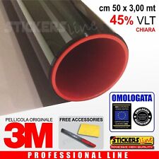 Pellicola Oscurante Vetri Auto Black Shade 3M™ BS 45% CHIARA omologata cm 50x300