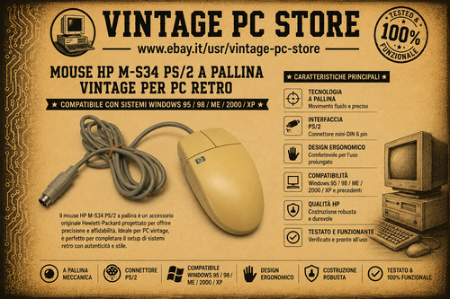 Mouse s34 2 beige - ps/2, a