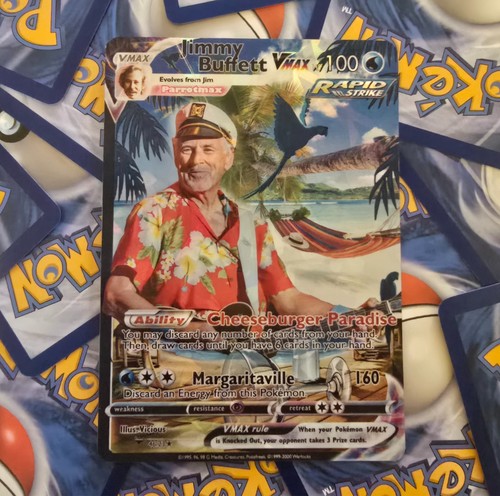 Carta pokemon jimmy buffett - pokemon,