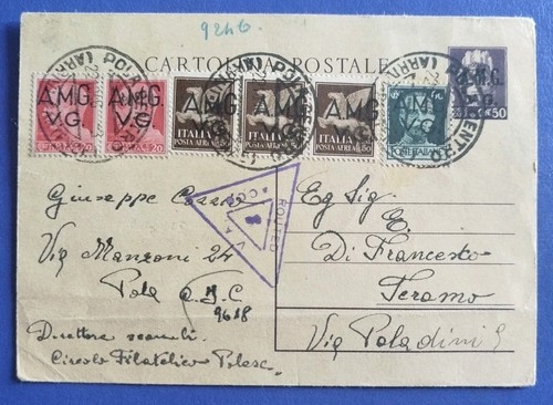 1946 intero postale 50 - intero, c.50