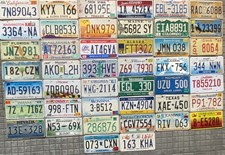 Lotto 44 TARGHE Auto Americane