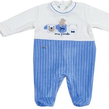 Tutina neonato in ciniglia