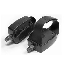 COPPIA PEDALI CYCLETTE CICLO CAMERA INDOOR BIKE FILETTO PICCOLO 1/2 CON CINGHIE