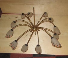 Lampadario anni 70 chandelier, Mazzega, Venini, Fontana