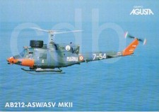 DEPLIANT BROCHURE- PROSPECTUS- ELICOTTERO AGUSTA AB 212-ASW/A5V MKII-HELICOPTER