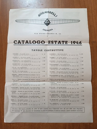 Aviomodelli cremona catalogo - aviomodelli,