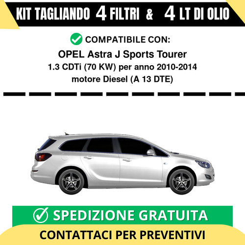 Tagliando per opel astra - per,