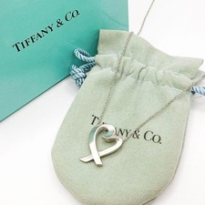RARO Tiffany & Co. Collana con ciondolo logo SV925 argento originale ottima dal Giappone