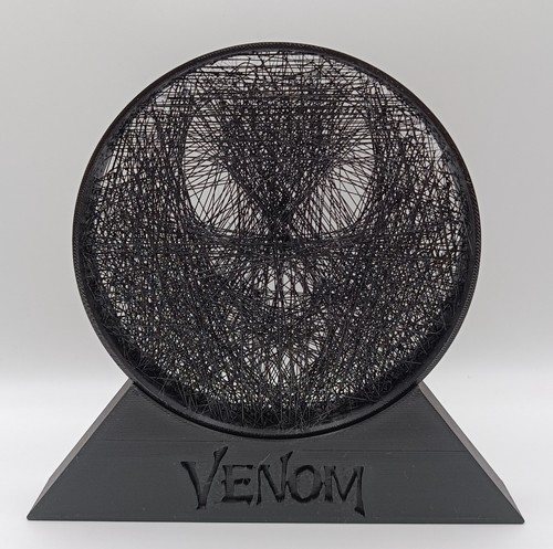 Venom string art - string, marvel