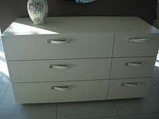 FLOU comò cassettone GOLD /CONDOTTI rivestimento PELLE/ LEATHER 