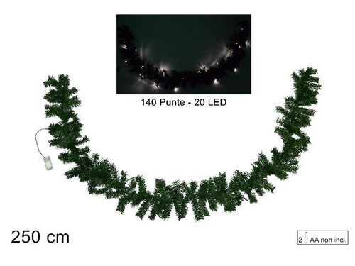 Ghirlanda con led luce - 20,