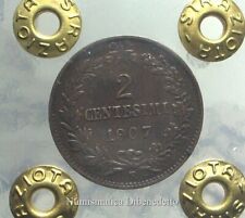 Regno - Vittorio Emanuele III - 2 Centesimi Valore 1907 - R2 - Periziata
