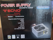 TECNO ALIMENTATORE PC ATX 550W BIG FAN 12CM BULK 20+4 PIN 12 V SATA ARGENTO