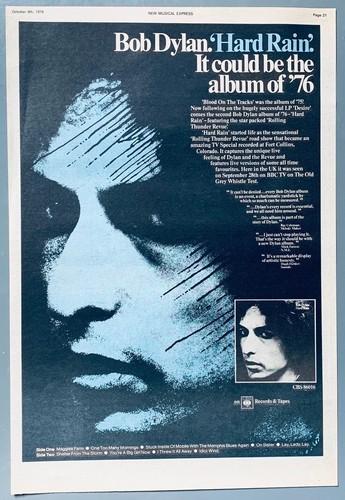 Bob dylan 1976 poster - dylan,