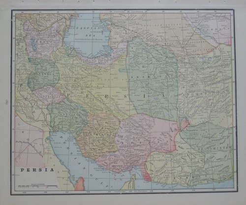 Mappa originale 1893 - , persia