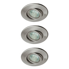 Faretti Incasso Alogeni Luci 3 x 35W Cromo Satinato Con Trasformatore Paulmann