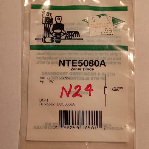 Diodo nte5080a zener - diodo, n24