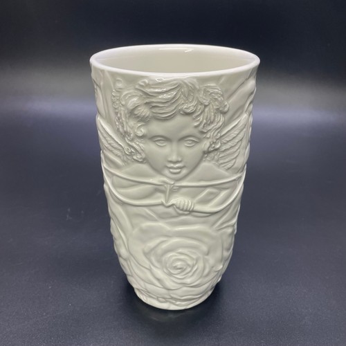 Vaso bianco cherubino - , italiano
