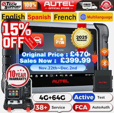 2025 Autel MaxiCOM MK808BT PRO OBD2 scanner diagnostico strumento FCA bidirezionale