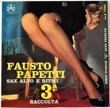 DURIUM RECORDS STEREO MSA 77062  ITA Sax Alto FAUSTO PAPETTI & Ritmi 3° Raccolta