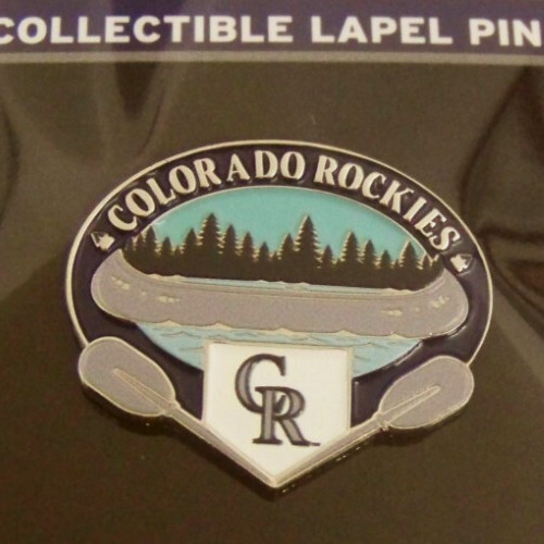 Colorado rockies canoe pin - colorado,