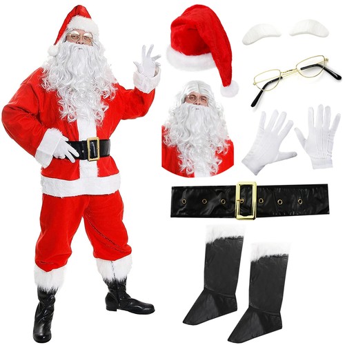 Costume babbo natale adulti - natale, 10