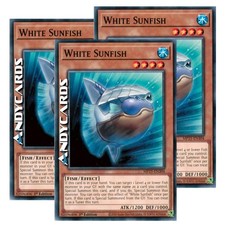 WHITE SUNFISH 3x • (Pesceluna Bianco) • Comune • MP25 EN304 • 1Ed • Yugioh!