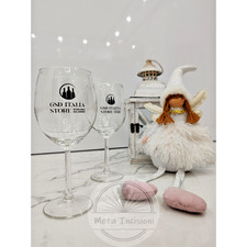 Calice inciso personalizzato con nome proprio e incisioni logo capacità da 44 CL