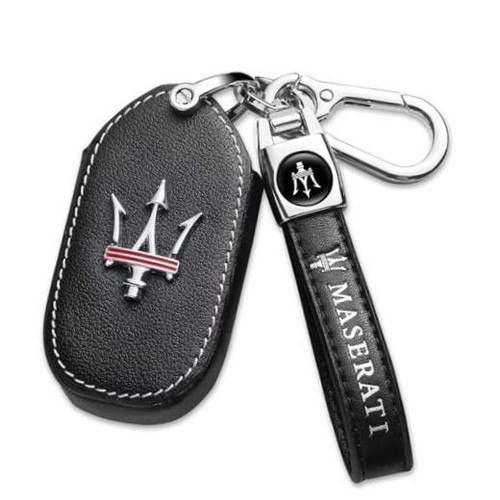 Leather key fob case cover - leather,