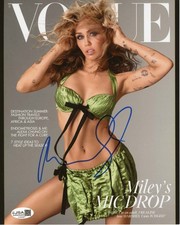 Foto Miley Cyrus 8x10 firmata