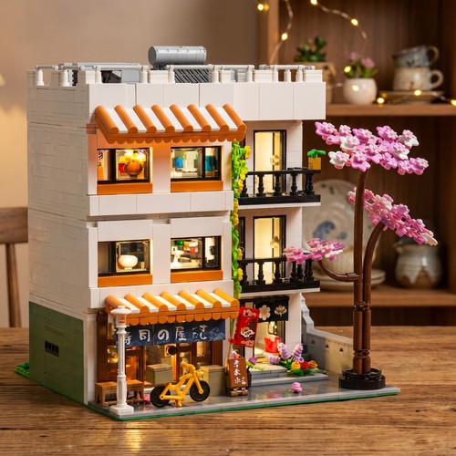 Sushi negozio edificio casa