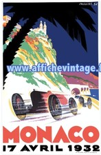 affiche poster monaco 1932
