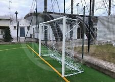 (04) PORTA CALCETTO FUTSAL 3X2 TRASPORTABILE ACCIAIO  MM 80 UNI EN C/S RETE