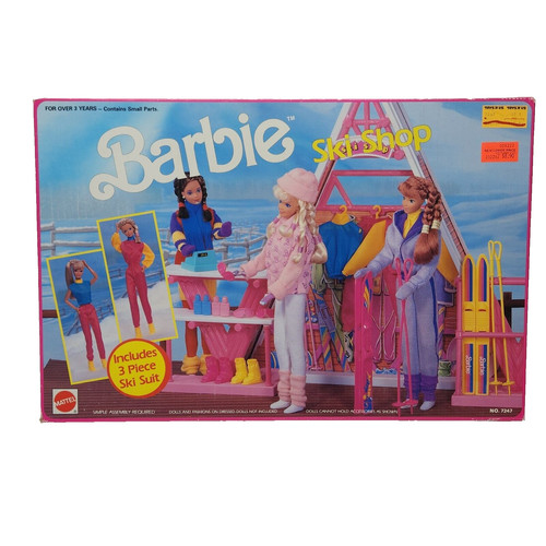 Vintage 1990 barbie ski shop - vintage,