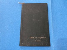 REGNO D'ITALIA:LIBRETTO CASSA