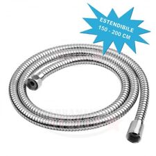 LACCIO TUBO DOCCIA DOCCETTA FLESSIBILE ESTENSIBILE DA 1,5 MT A 2 MT UNIVERSALE