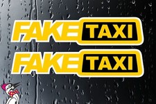 Adesivo auto taxi falso x 2 -